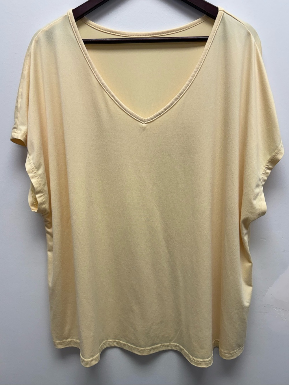 4 for $25 💛 SHEIN Curve Yellow Oversized V-Neck Top 4XL 💛